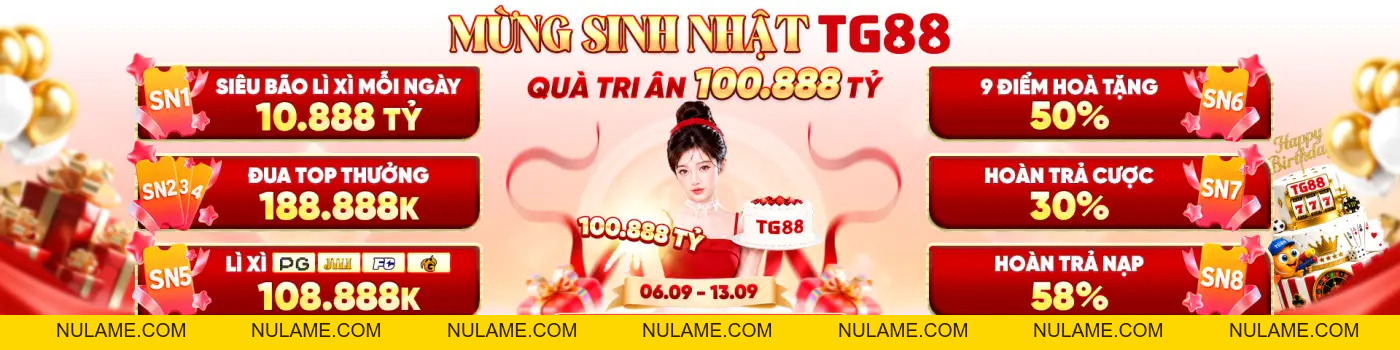 TG88 VIP ☀️ Trang Chủ TG88.COM T9/2026 ☀️ Tri Ân +100.888 Tỷ - nulame